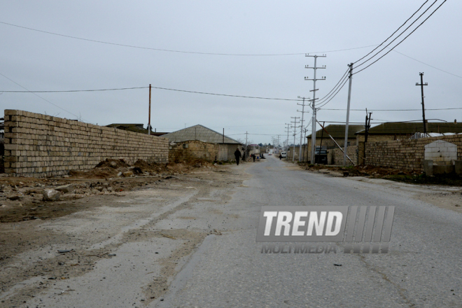 Nardaran township being landscaped. Baku, Azerbaijan, 25 Jan. 2016